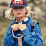 Mini Rodini Ritzratz Patch Half Zip Sweatshirt Blue