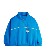 Mini Rodini Ritzratz Patch Half Zip Sweatshirt Blue