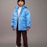 Mini Rodini Solid Heavy Puffer Blue
