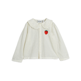 Mini Rodini Strawberry Emb Schiffli Blouse White