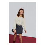 Mipounet Andrea Denim Skirt Grey