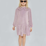 Mipounet Aurora Velvet Dress Mauve