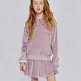 Mipounet Aurora Velvet Skirt Mauve