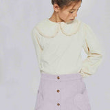 Mipounet Cuore Corduroy Skirt Mauve