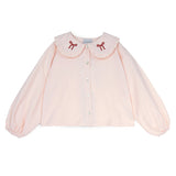 Mipounet Felicia Knot Blouse Light Pink