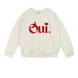 Mipounet Oui Felpa Sweatshirt Ecru