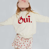 Mipounet Oui Felpa Sweatshirt Ecru