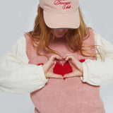 Mipounet Petra Heart Waistcoat Pink/Red