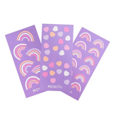 Montii Waterproof Sticker Set Rainbow Roller