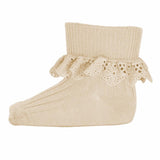 MP Denmark Lea Lace Socks Ecru