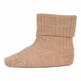 MP Denmark Wool Rib Baby Socks Camel Melange