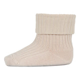 MP Denmark Wool Rib Baby Socks Ecru