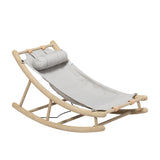 Oliver Furniture Wood Baby & Toddler Rocker, Oak/Grey