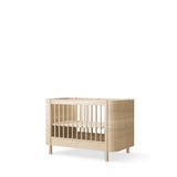 Oliver Furniture Wood Mini+ Cot Bed incl. Junior Kit White/Oak