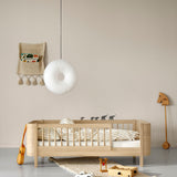 Oliver Furniture Wood Mini+ Cot Bed incl. Junior Kit White/Oak