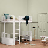 Oliver Furniture Wood Original Loft Bed, White/Oak