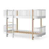 Oliver Furniture Wood Original Low Bunk Bed, White/Oak
