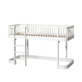 Oliver Furniture Wood Original Low Loft Bed, White