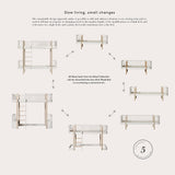 Oliver Furniture Wood Original Low Loft Bed, White