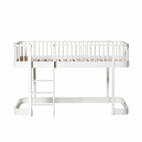 Oliver Furniture Wood Original Low Loft Bed, White