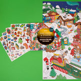 OMY Colouring Poster & Stickers Atelier Du Pere Noel