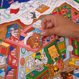 OMY Colouring Poster & Stickers Atelier Du Pere Noel