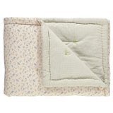 Camomile London Patchwork Quilt Blue/Multi Bella Check Cot (120x150)