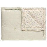 Camomile London Patchwork Quilt Blue/Multi Bella Check Cot (120x150)