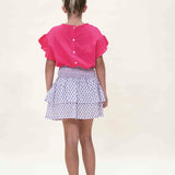 Petit Blush Mini Smock Skirt Rosa
