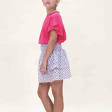 Petit Blush Mini Smock Skirt Rosa