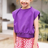 Petit Blush Mini Skirt Square AOP