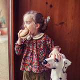 Piupiuchick Peter Pan Collar Blouse Multicolor Flowers