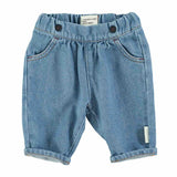 Piupiuchick Baby Trousers Washed Navy Denim