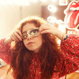 Piupiuchick Blouse Pink Checkered w/ Flowers