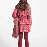 Piupiuchick Blouse Pink Checkered w/ Flowers