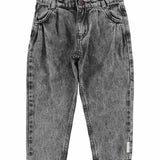 Piupiuchick Mom Fit Trousers Washed Black Denim
