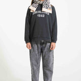 Piupiuchick Mom Fit Trousers Washed Black Denim