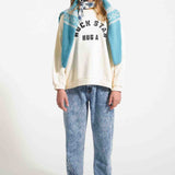 Piupiuchick Mom Fit Trousers Washed Blue Denim