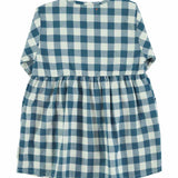 Piupiuchick Short Dress Blue & White Checkered