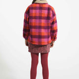Piupiuchick Short Skirt Bordeaux w/ Zebra Print