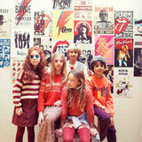 Piupiuchick Short Skirt Bordeaux w/ Zebra Print