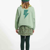 Piupiuchick Short Skirt Green w/ Animal Print