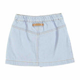 Piupiuchick Short Skirt Light Blue Soft Denim