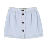 Piupiuchick Short Skirt Light Blue Soft Denim