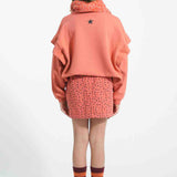 Piupiuchick Short Skirt | Raspberry w/ Black Flowers