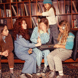 Piupiuchick Socks Ecru & Bordeaux Stripes