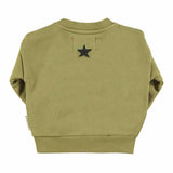 Piupiuchick Sweatshirt Olive Green w/ Tiger Print