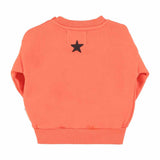 Piupiuchick Sweatshirt Orange w/ "Music" Print