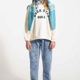 Piupiuchick Sweatshirt Ecru w/ "Rock Star" Print