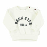 Piupiuchick Sweatshirt Ecru w/ "Rock Star" Print